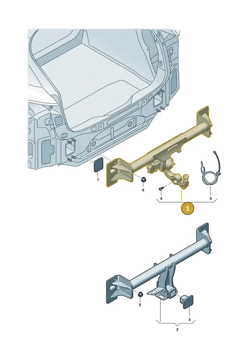 95C803881AA — Audi Q6 e-tron (2023-2025) diagram f5s804050, position 1