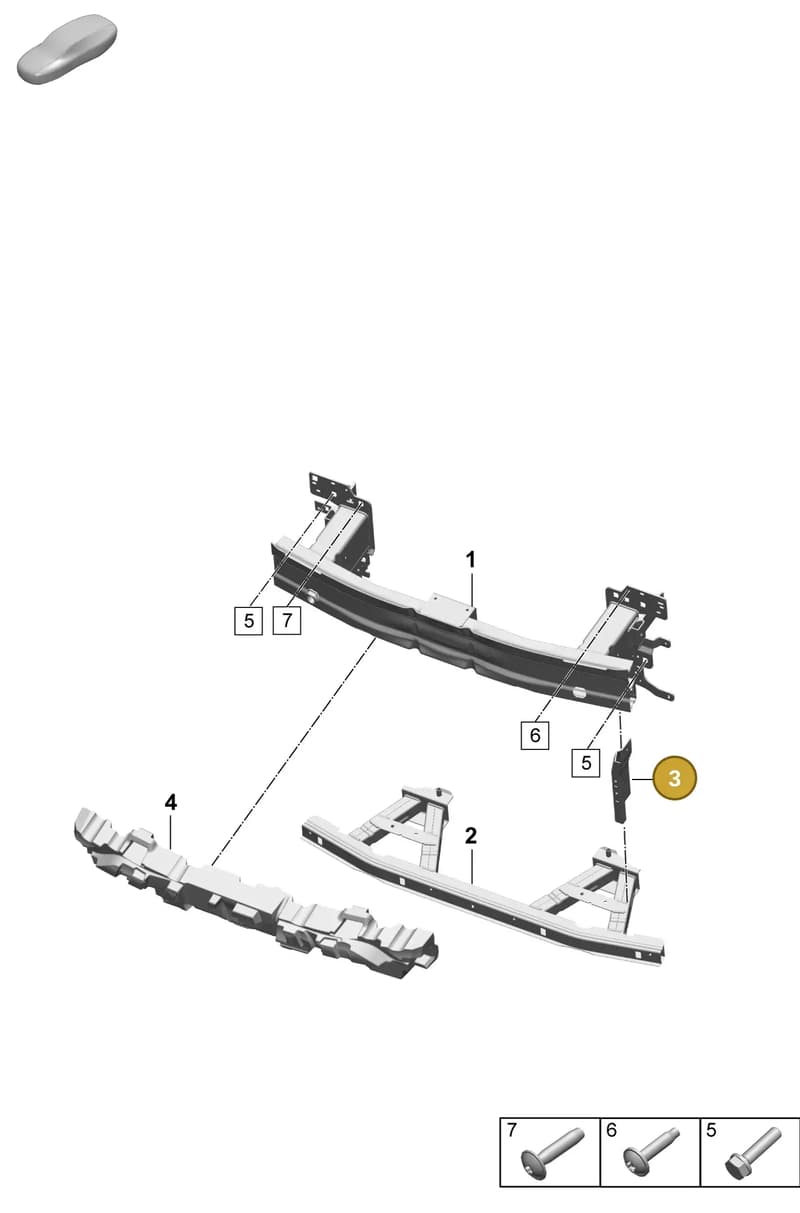 95C805154A — Porsche Macan (2024-2024) diagram p61802200, position 3