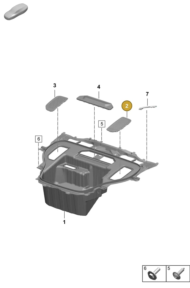 95C805207 — Porsche Macan (2024-2024) diagram p61801130, position 2