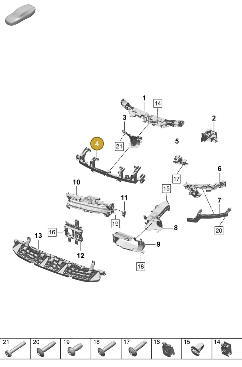 95C805273A — Porsche Macan (2024-2024) diagram p61802100, position 4