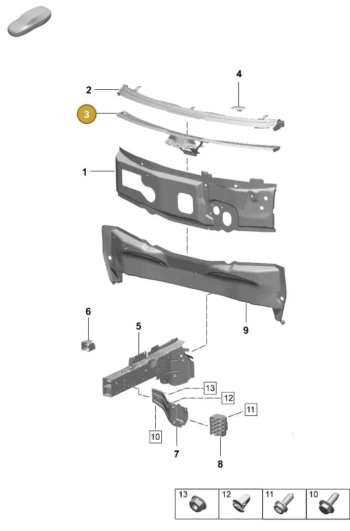 95C805341YGRV — Porsche Macan (2024-2024) diagram p61801100, position 3