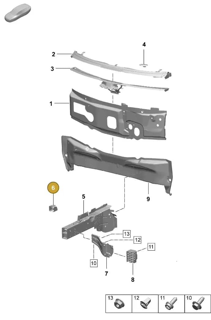 95C805429YGRV — Porsche Macan (2024-2024) diagram p61801100, position 6