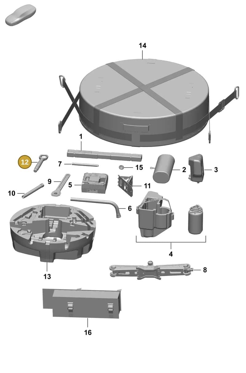 95C805615 — Porsche Macan (2024-2024) diagram p61001000, position 12
