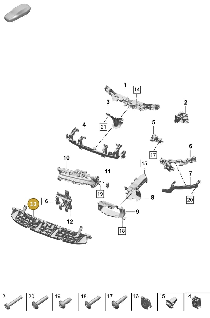95C805842 — Porsche Macan (2024-2024) diagram p61802100, position 13