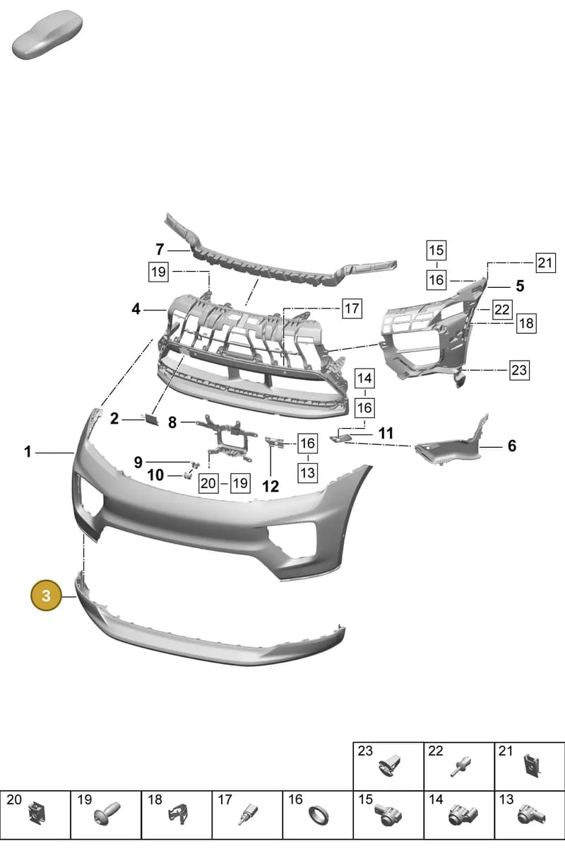 95C807061A041 — Porsche Macan (2024-2024) diagram p61802000, position 3