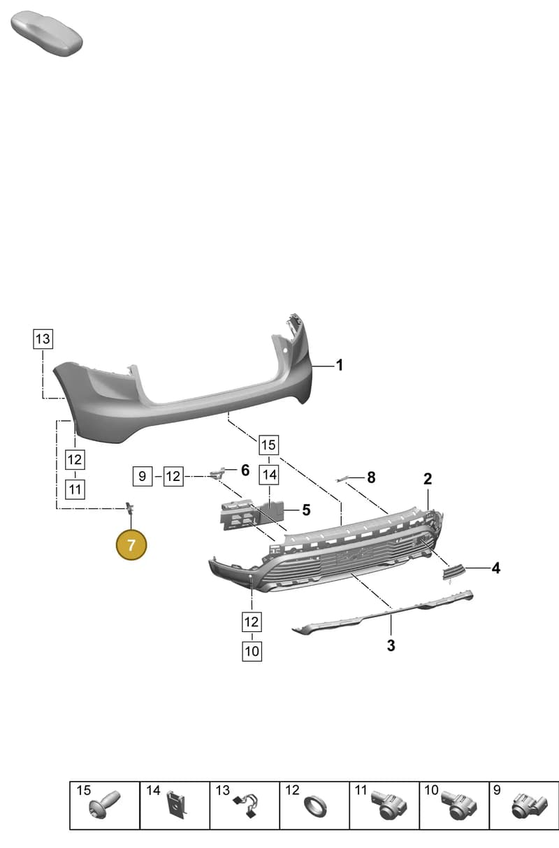 95C807349 — Porsche Macan (2024-2024) diagram p61802530, position 7