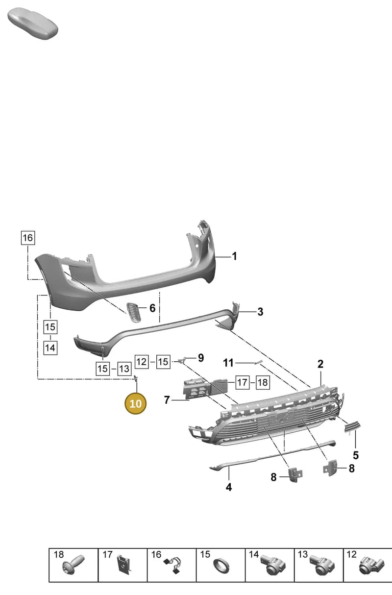 95C807349 — Porsche Macan (2024-2024) diagram p61802510, position 10