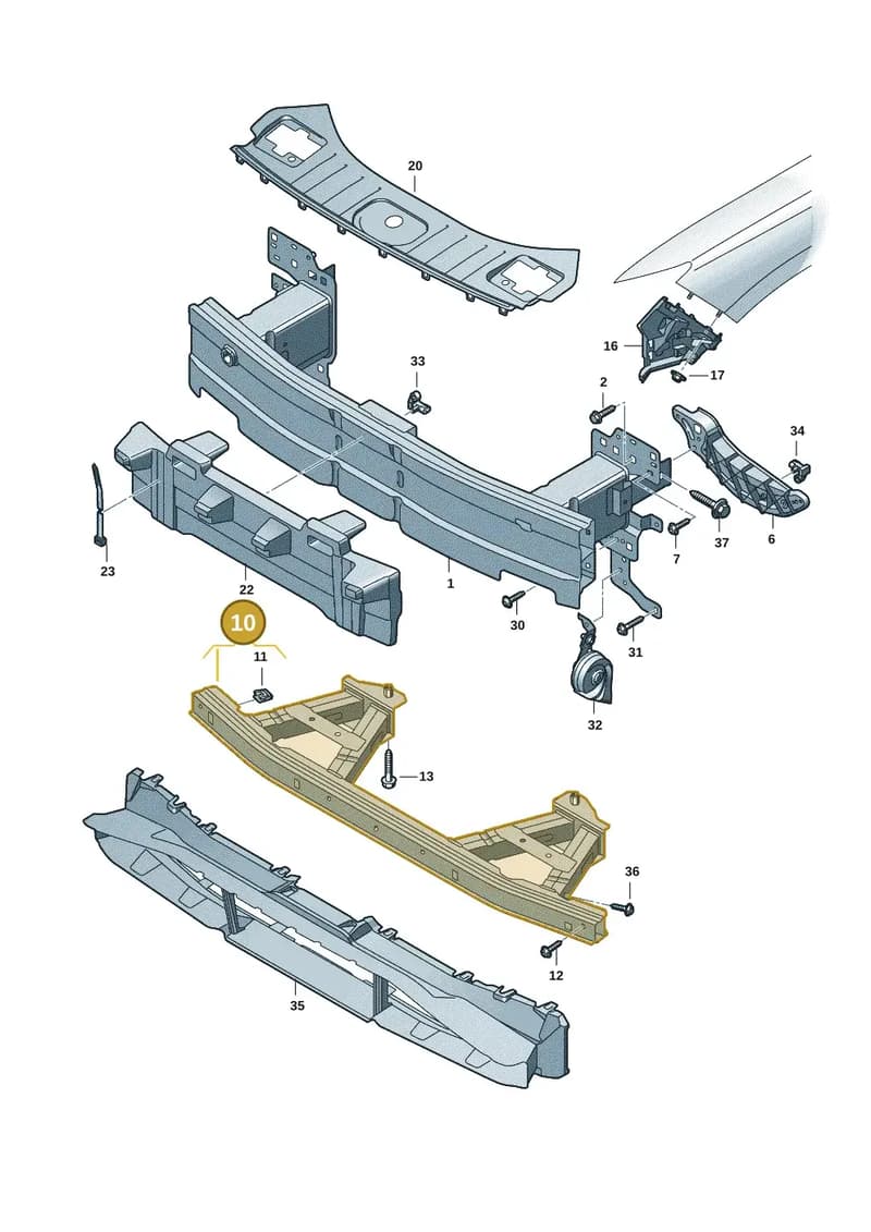 95C807617C — Audi Q6 e-tron (2023-2025) diagram f5s807000, position 10