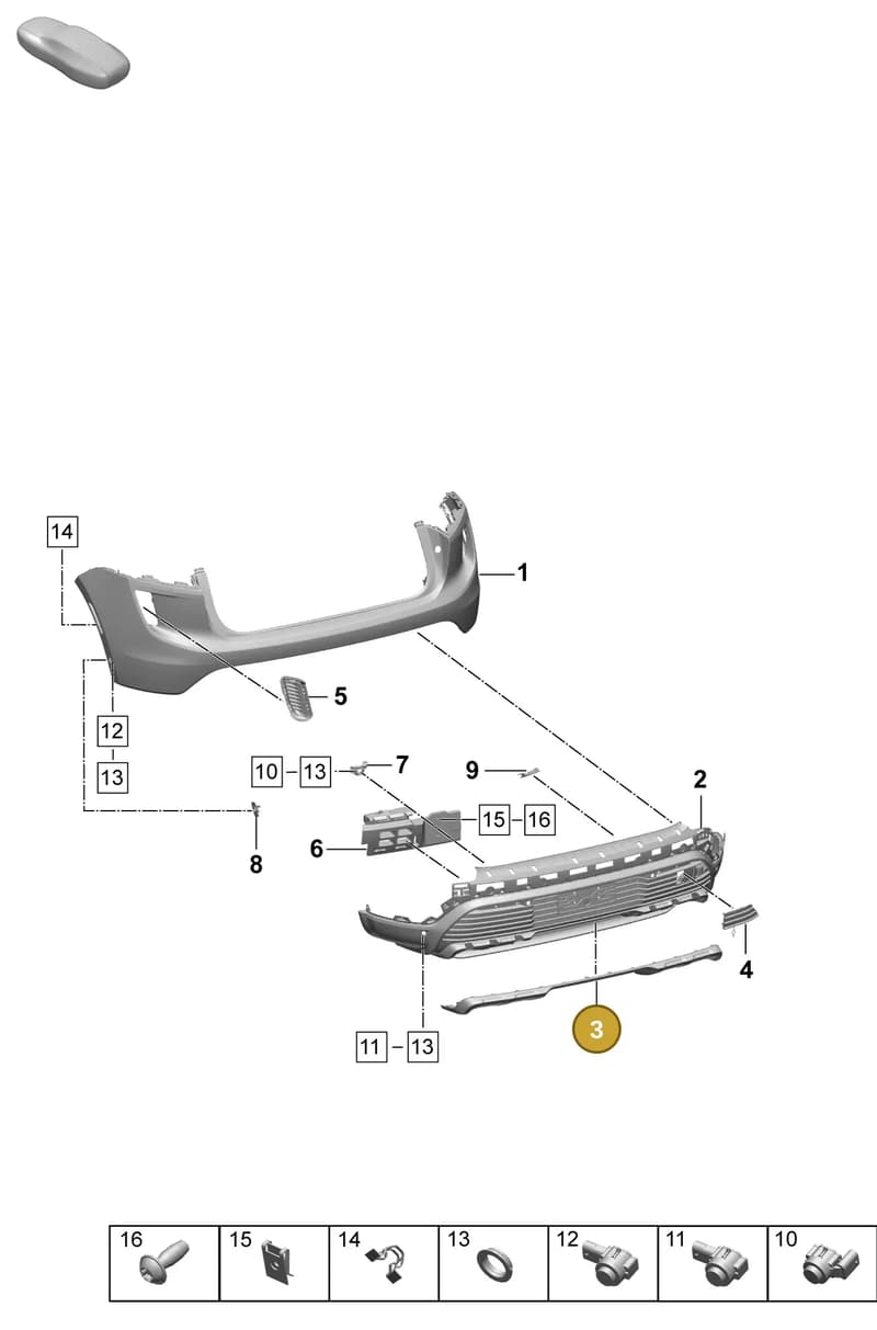 95C807824 — Porsche Macan (2024-2024) diagram p61802540, position 3