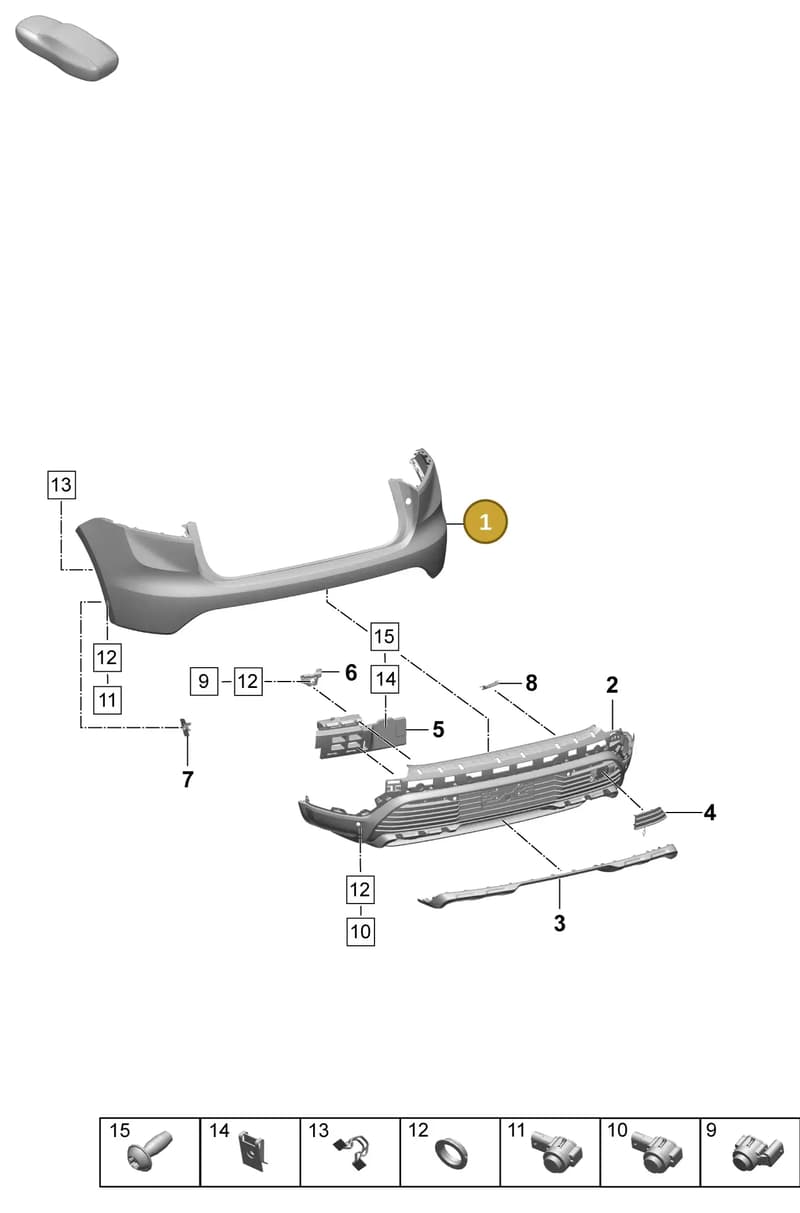 95C807983C — Porsche Macan (2024-2024) diagram p61802530, position 1