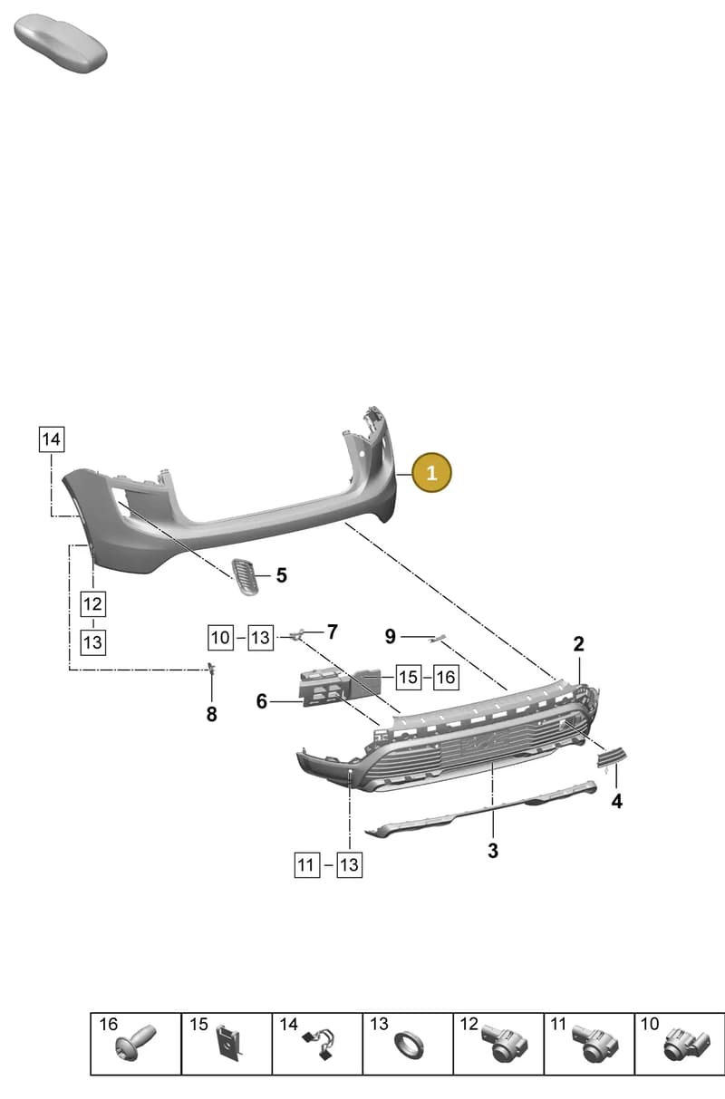 95C807983E — Porsche Macan (2024-2024) diagram p61802540, position 1