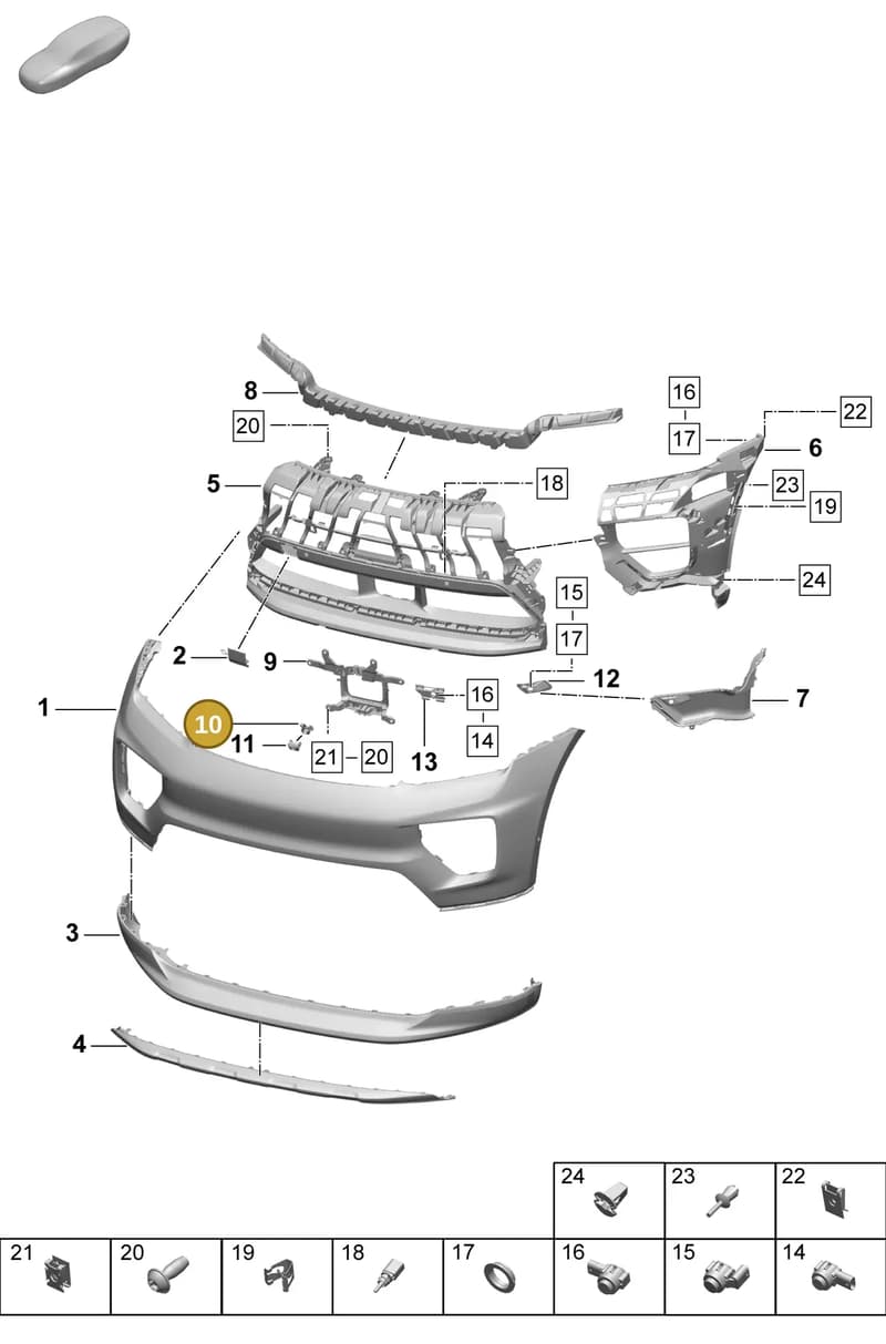 95C807997A — Porsche Macan (2024-2024) diagram p61802030, position 10
