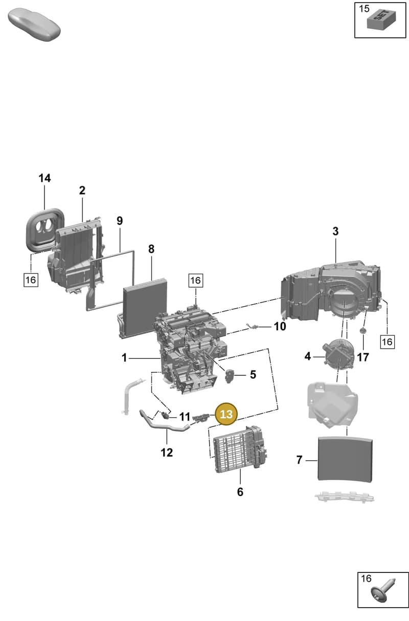 95C816517 — Porsche Macan (2024-2024) diagram p61814000, position 13