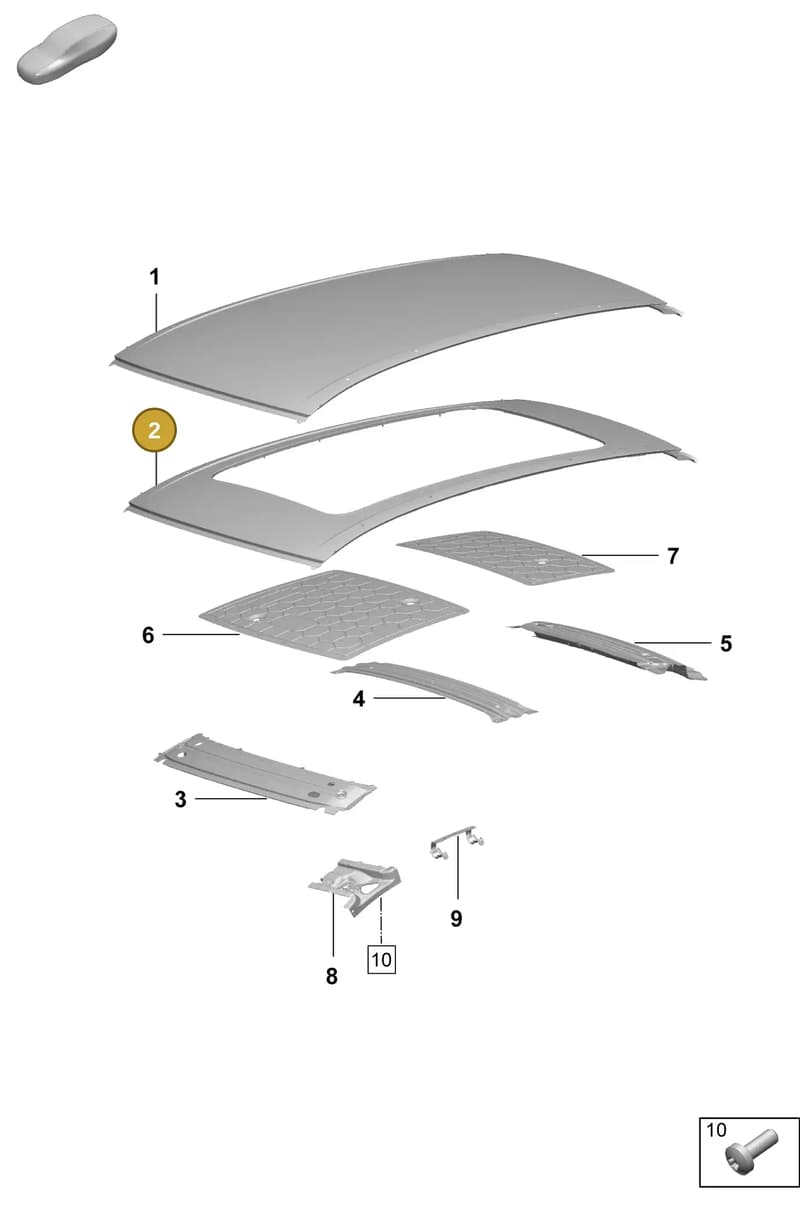 95C817017YGRV — Porsche Macan (2024-2024) diagram p61801450, position 2
