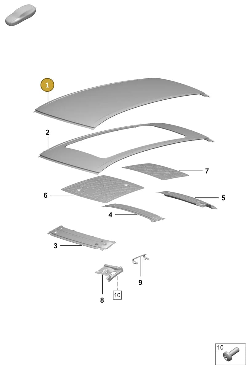 95C817111YGRV — Porsche Macan (2024-2024) diagram p61801450, position 1