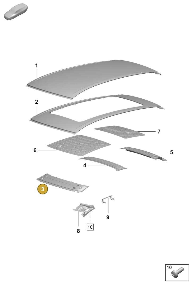 95C817505YGRV — Porsche Macan (2024-2024) diagram p61801450, position 3