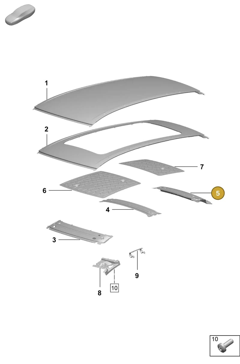 95C817961YGRV — Porsche Macan (2024-2024) diagram p61801450, position 5