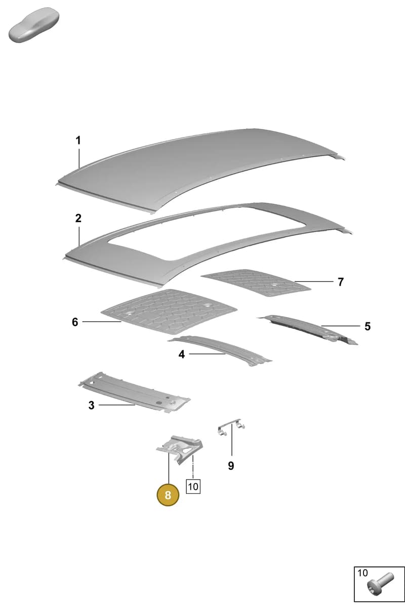 95C817963YGRV — Porsche Macan (2024-2024) diagram p61801450, position 8