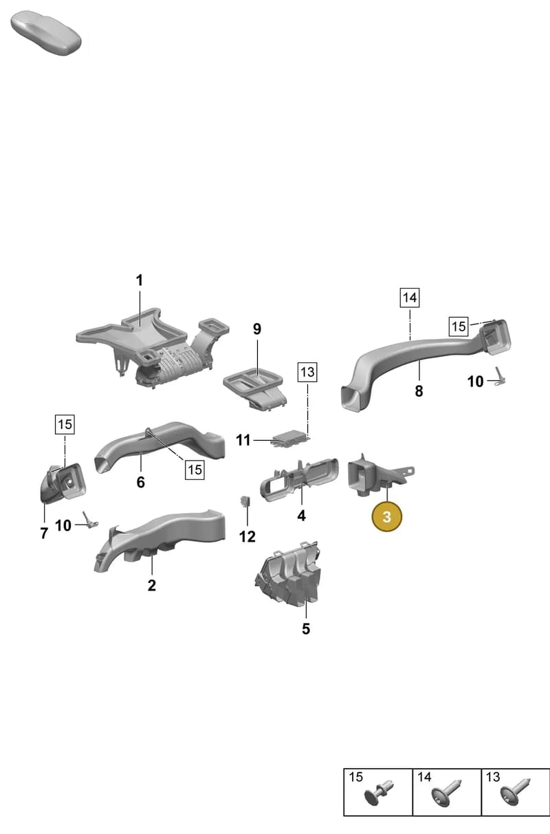 95C819152 — Porsche Macan (2024-2024) diagram p61813100, position 3