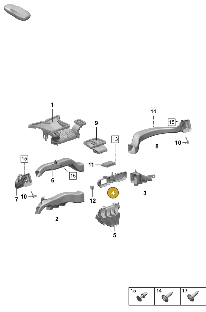 95C819389 — Porsche Macan (2024-2024) diagram p61813100, position 4