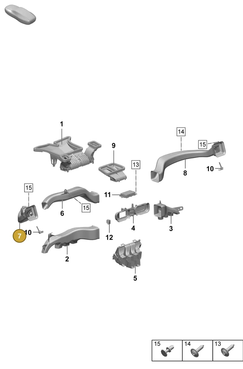 95C819725A — Porsche Macan (2024-2024) diagram p61813100, position 7
