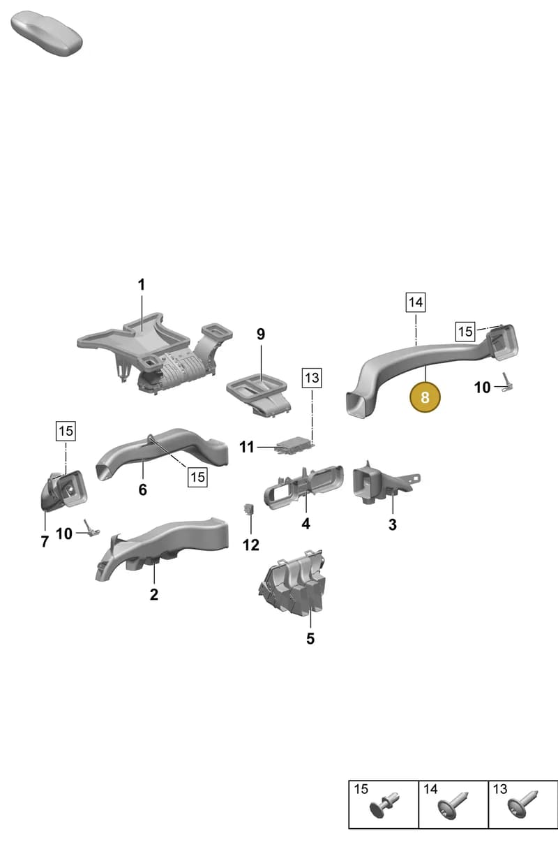 95C819726 — Porsche Macan (2024-2024) diagram p61813100, position 8