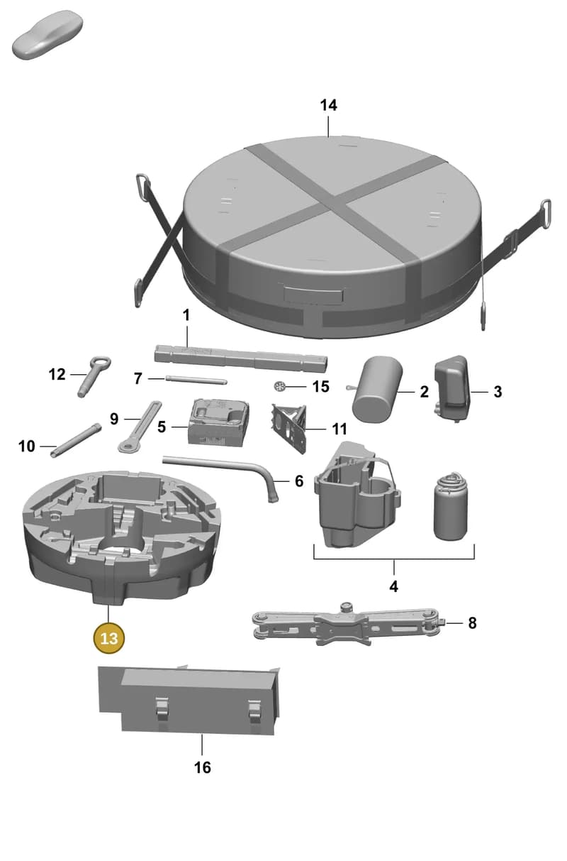 95C821123 — Porsche Macan (2024-2024) diagram p61001000, position 13