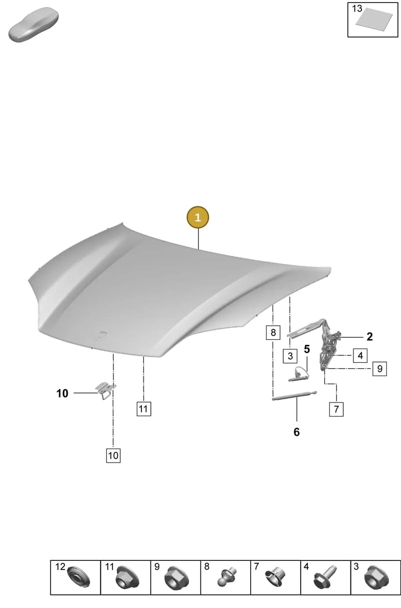 95C823031YGRV — Porsche Macan (2024-2024) diagram p61803000, position 1