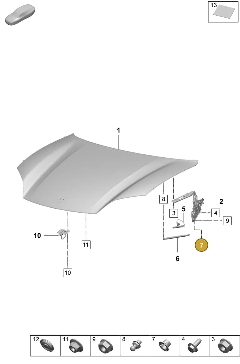 95C823165 — Porsche Macan (2024-2024) diagram p61803000, position 7