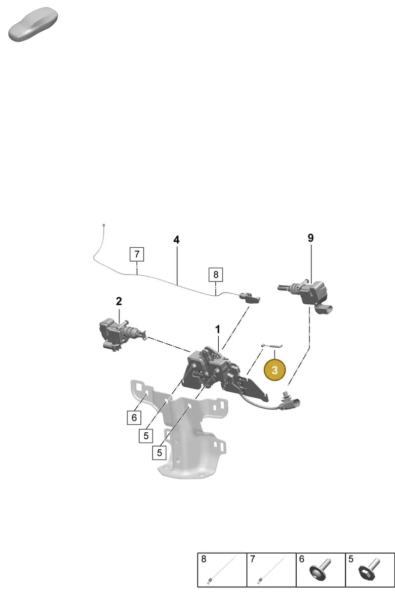 95C823615 — Porsche Macan (2024-2024) diagram p61803050, position 3