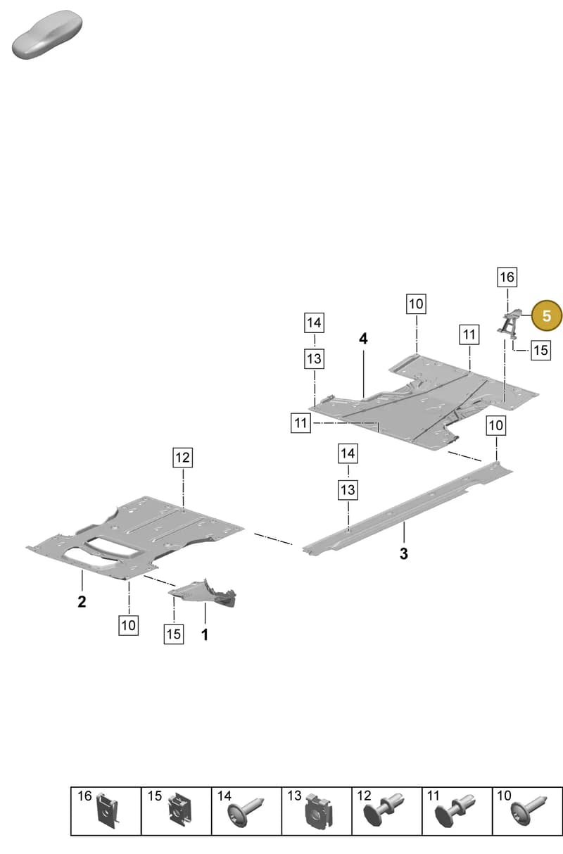 95C825163A — Porsche Macan (2024-2024) diagram p61801700, position 5