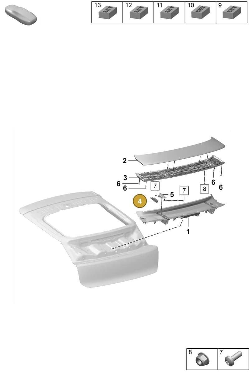 95C825355 — Porsche Macan (2024-2024) diagram p61803150, position 4