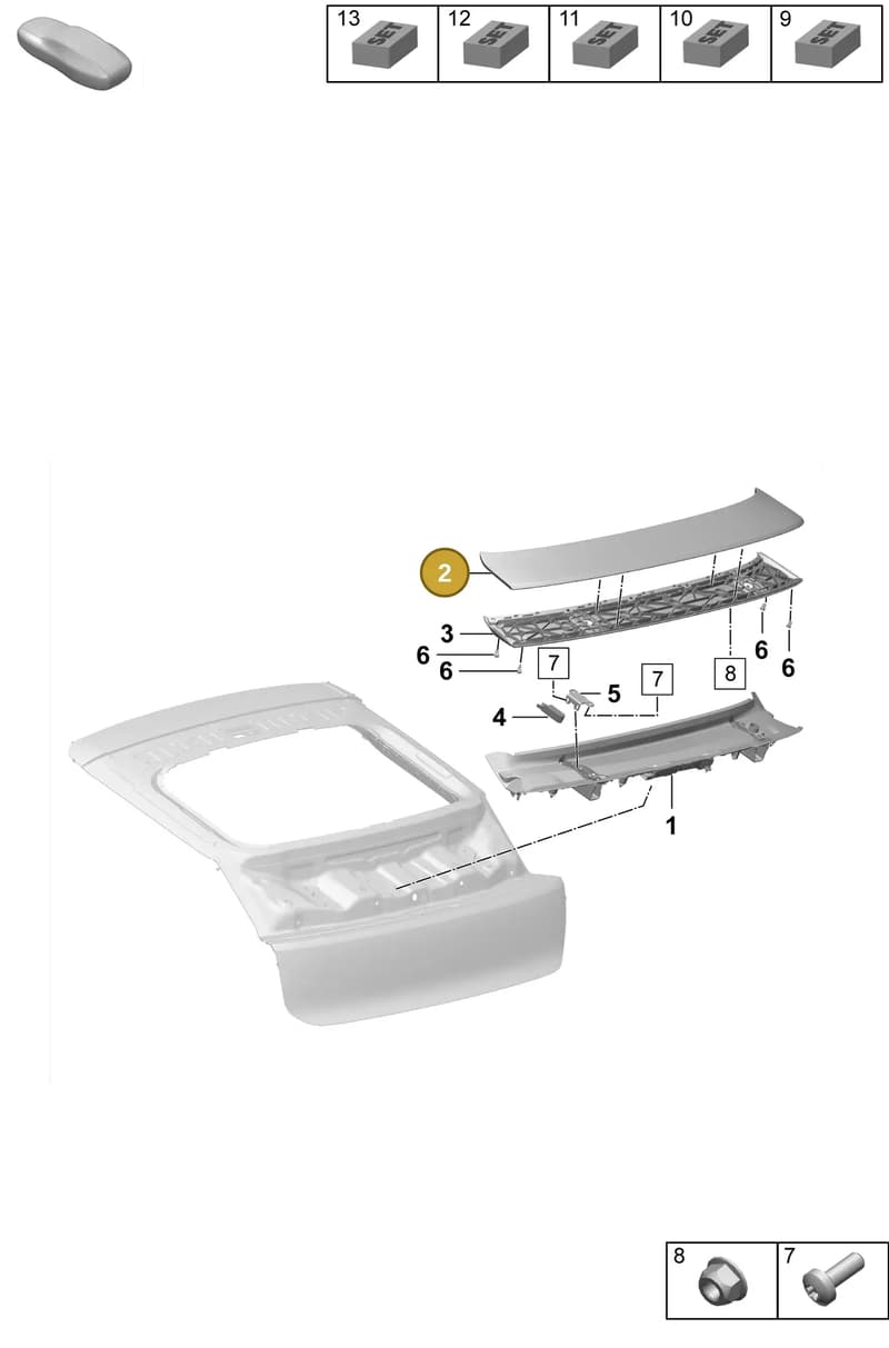 95C825871AY — Porsche Macan (2024-2024) diagram p61803150, position 2