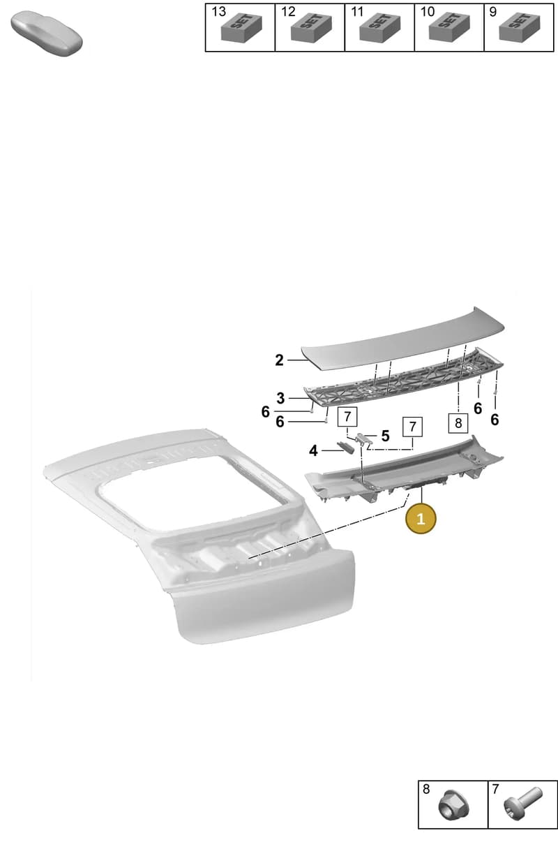 95C827204G — Porsche Macan (2024-2024) diagram p61803150, position 1