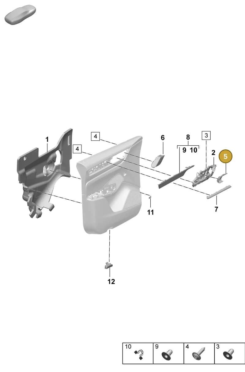 95C837307BLK — Porsche Macan (2024-2024) diagram p61808450, position 5