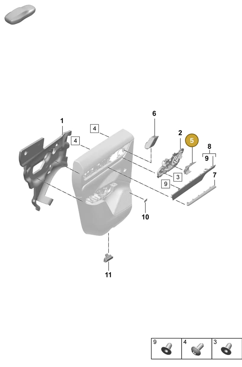 95C837308BLK — Porsche Macan (2024-2024) diagram p61808950, position 5