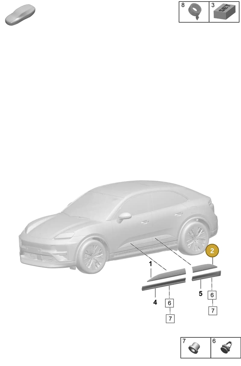 95C839899GYOK1 — Porsche Macan (2024-2024) diagram p61810350, position 2