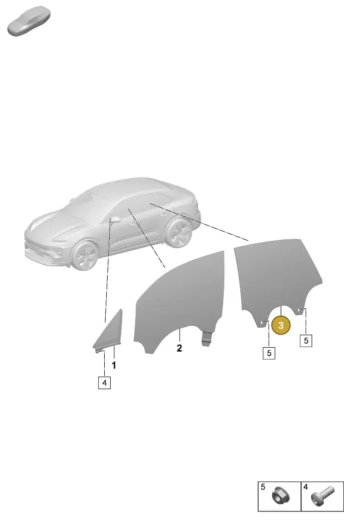 95C845025C — Porsche Macan (2024-2024) diagram p61805010, position 3