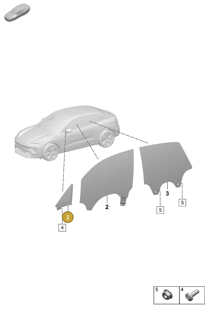 95C845297BKGV9 — Porsche Macan (2024-2024) diagram p61805010, position 1
