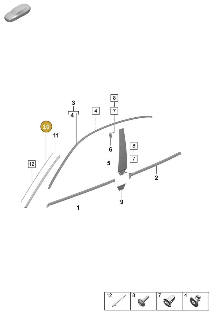 95C845454 — Porsche Macan (2024-2024) diagram p61810100, position 10