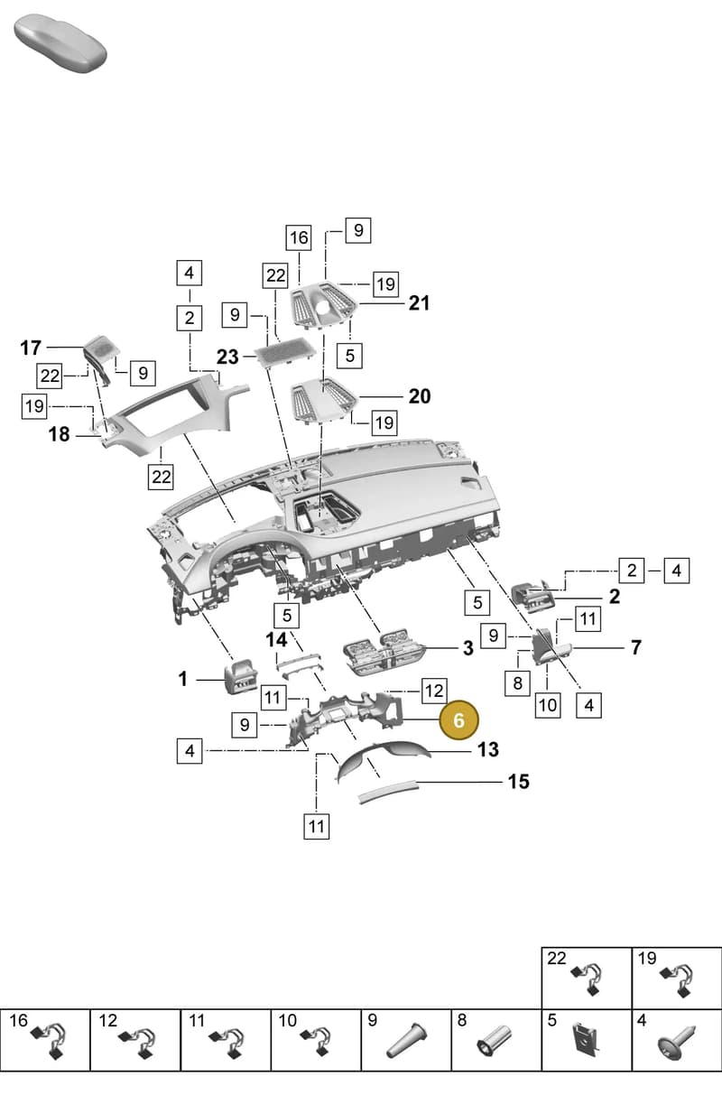95C853261OV3 — Porsche Macan (2024-2024) diagram p61809050, position 6