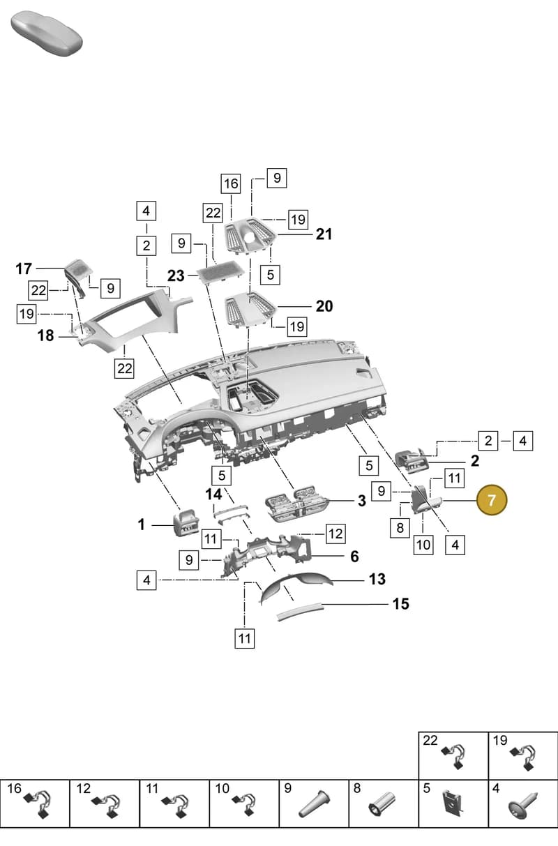 95C853328BLK — Porsche Macan (2024-2024) diagram p61809050, position 7