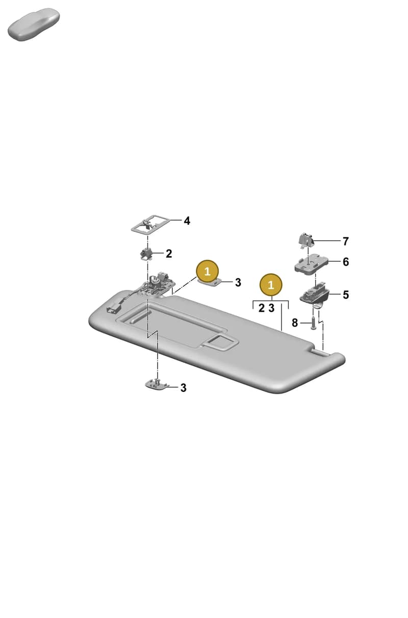 95C857552CBLK — Porsche Macan (2024-2024) diagram p61807650, position 1