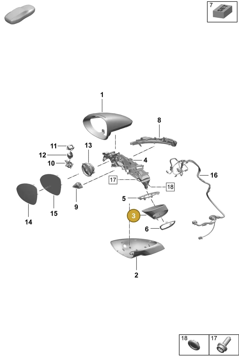 95C857578AG2X — Porsche Macan (2024-2024) diagram p61809500, position 3