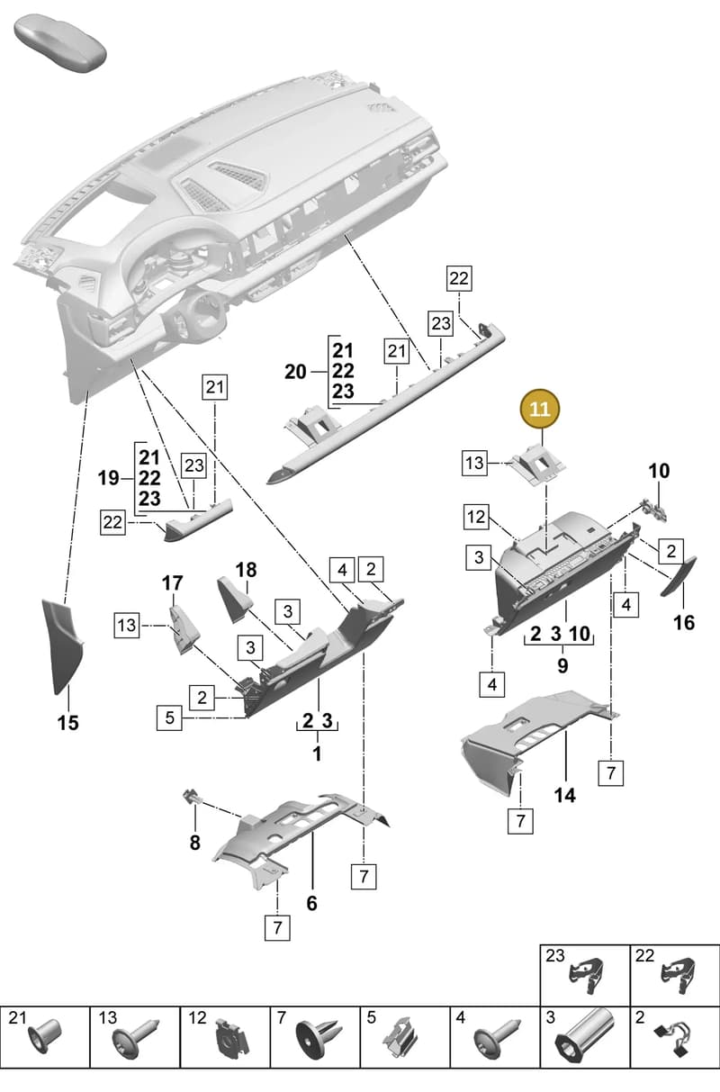 95C857893 — Porsche Macan (2024-2024) diagram p61809100, position 11