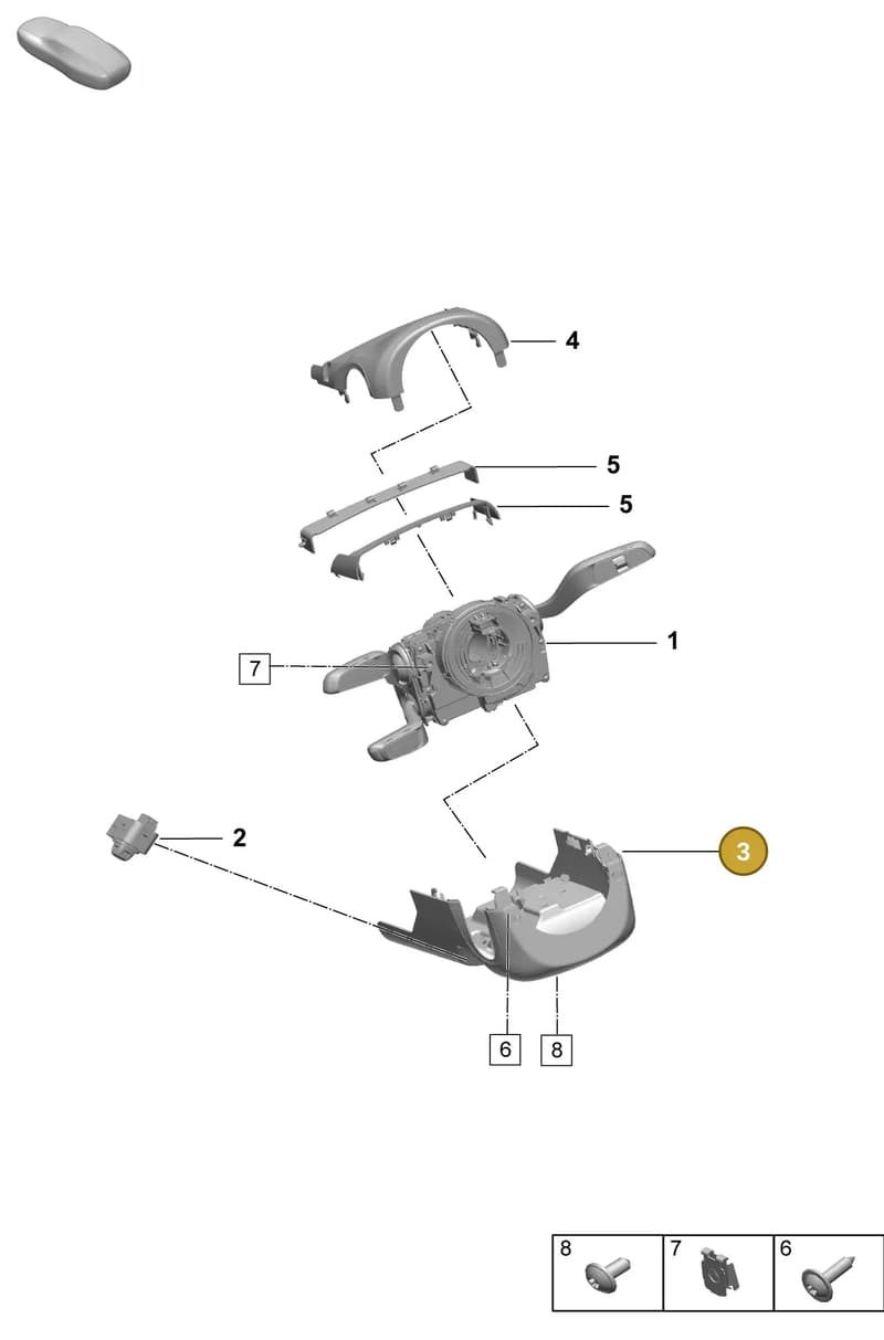 95C858559EBLK — Porsche Macan (2024-2024) diagram p61905800, position 3