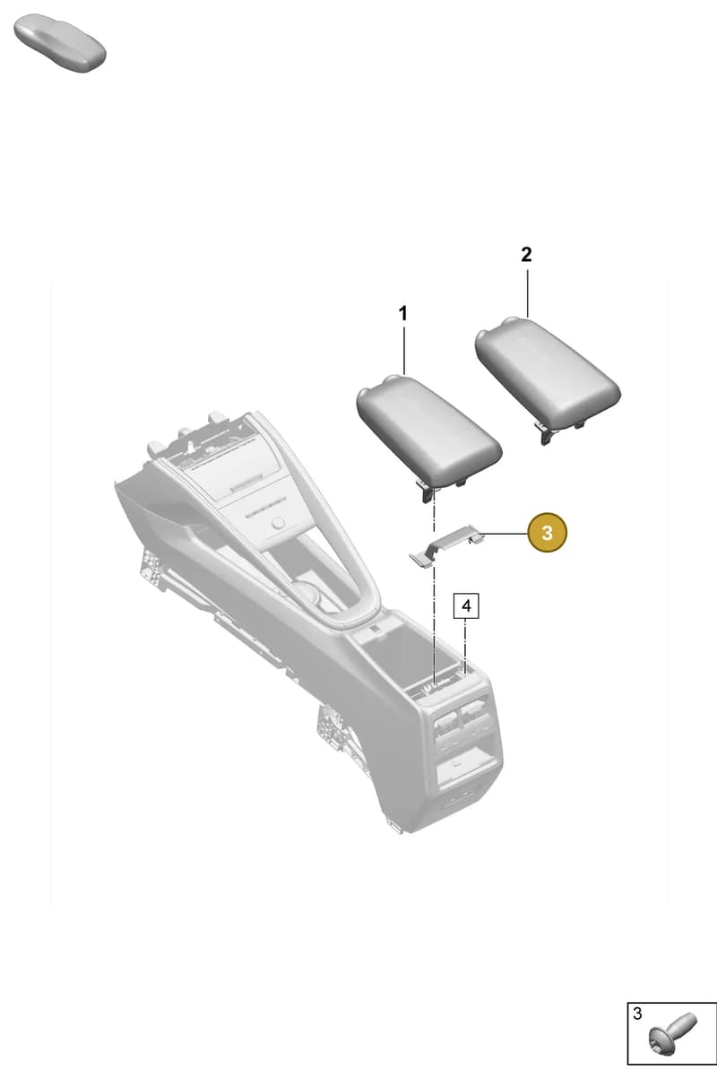 95C863419BLK — Porsche Macan (2024-2024) diagram p61809370, position 3