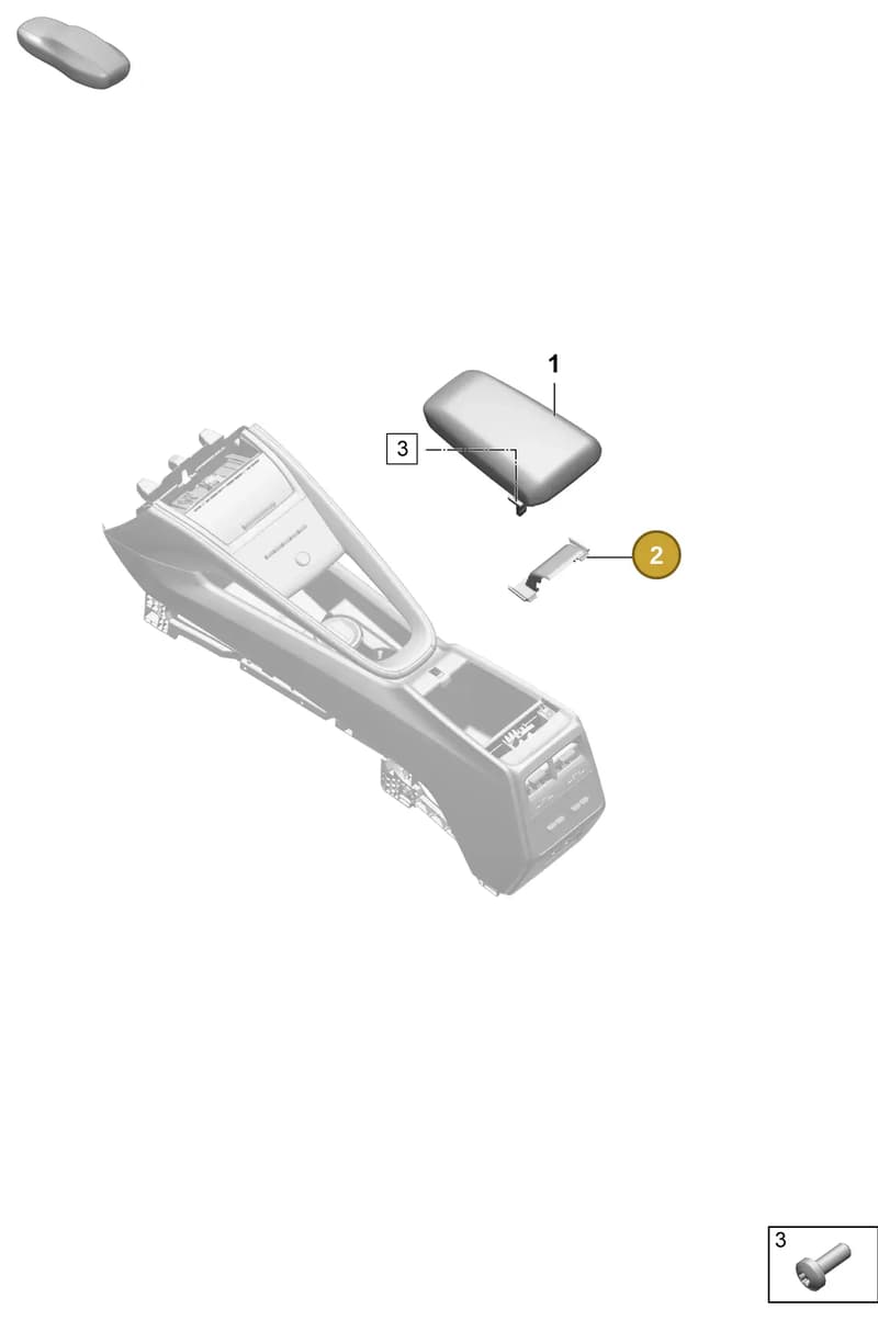 95C863419BLK — Porsche Macan (2024-2024) diagram p61809350, position 2