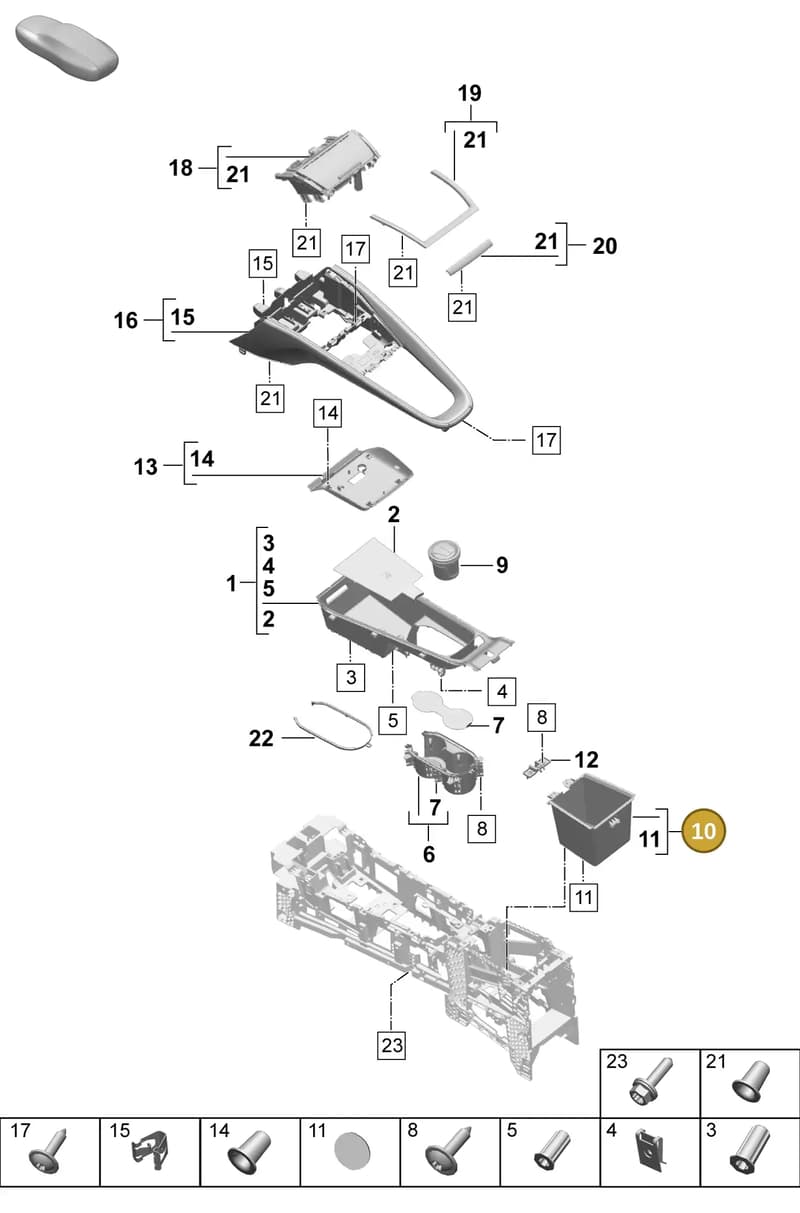 95C864061BLK — Porsche Macan (2024-2024) diagram p61809300, position 10
