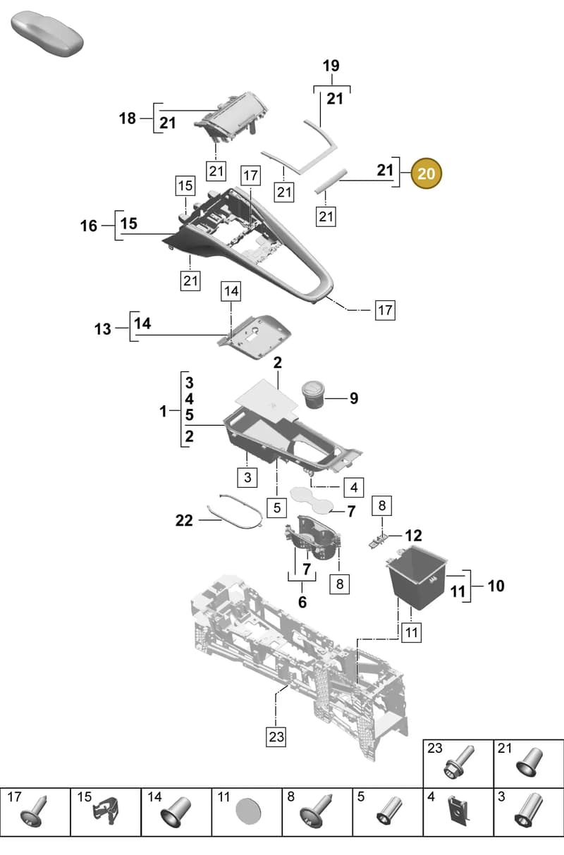 95C864148ABLK — Porsche Macan (2024-2024) diagram p61809300, position 20